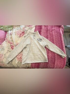 Vintage Heather Gray Henley Pullover